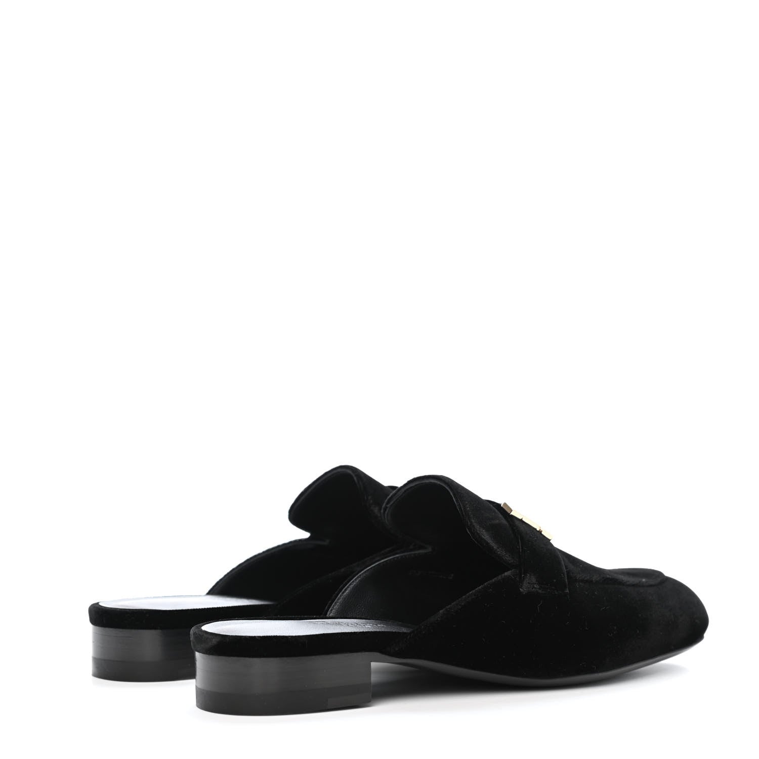 Hermes Velvet Trocadero Mule 36 Black 3 of 4