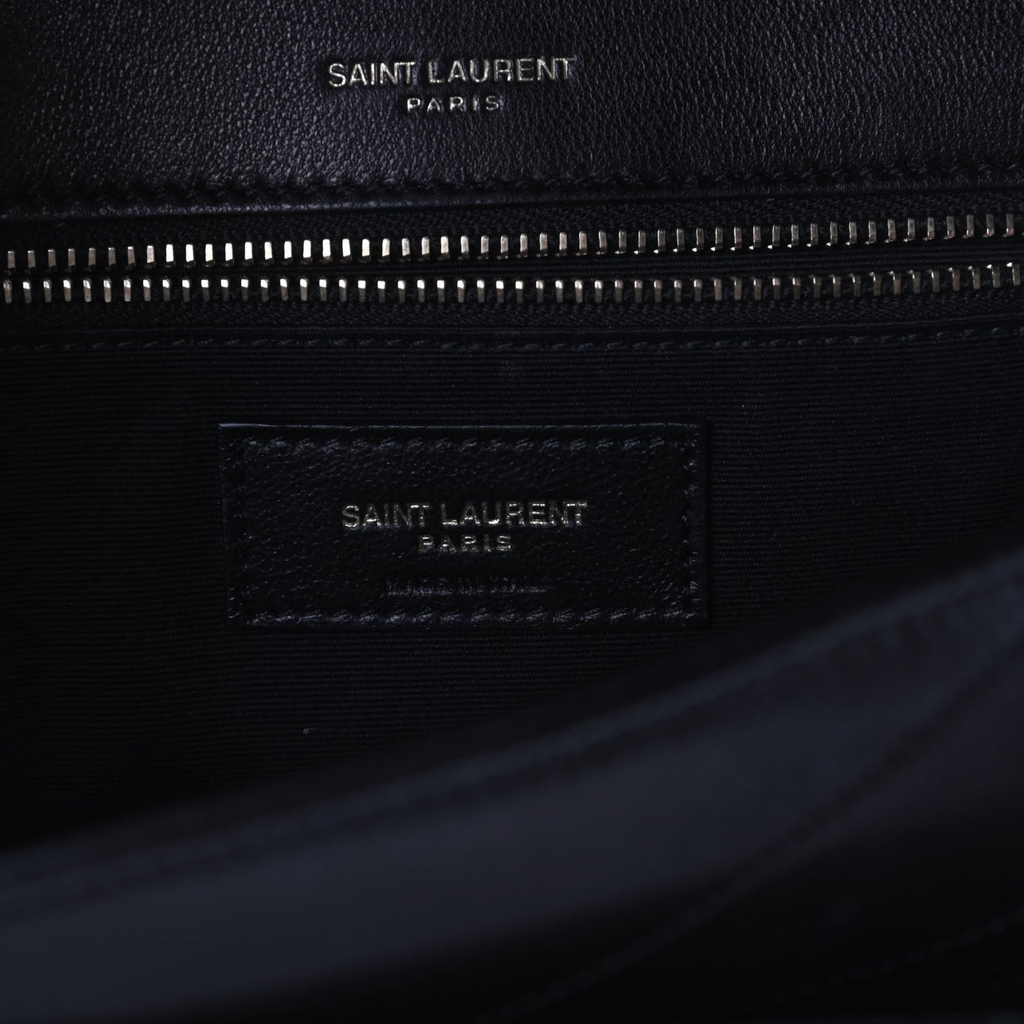 Lambskin Matelasse Monogram Medium Niki Chain Satchel Black