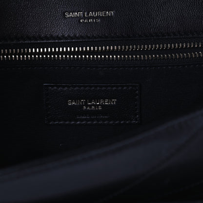 Saint Laurent Lambskin Matelasse Monogram Medium Niki Chain Satchel Black 5 of 8