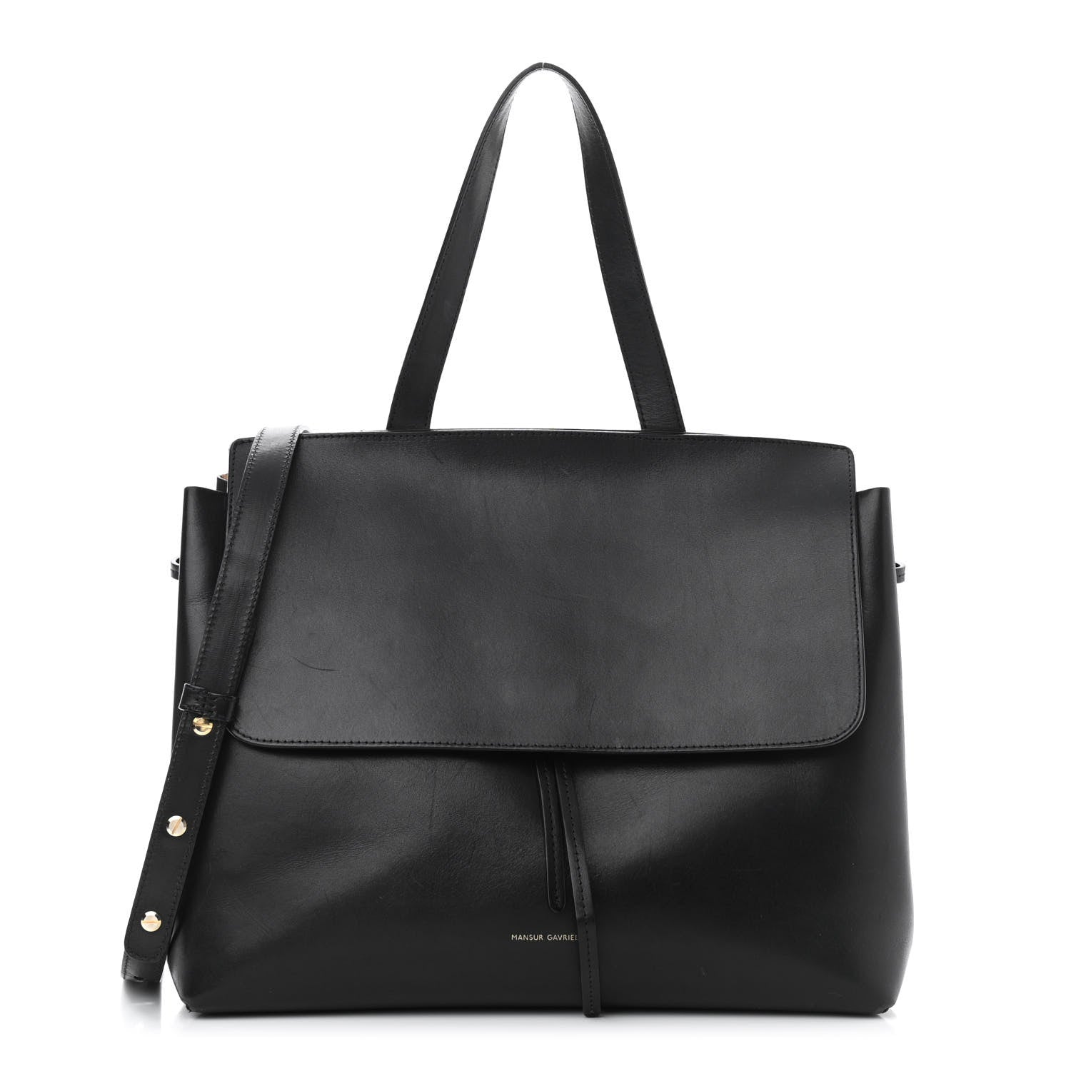 Mansur Gavriel Calfskin Lady Bag Black Ballerina 1 of 15