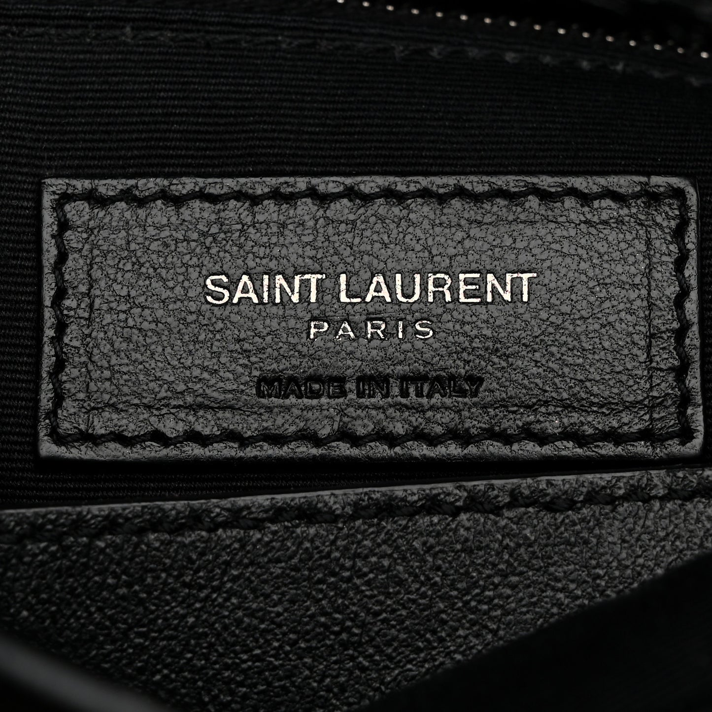 Crinkled Calfskin Matelasse Monogram Medium Niki Chain Satchel Black