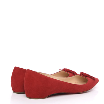 Christian Louboutin Veau Velours Gwalior Flats 36 Oeillet 4 of 10
