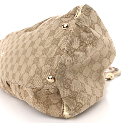 Gucci Monogram Large D Gold Hobo Gold 10 of 19