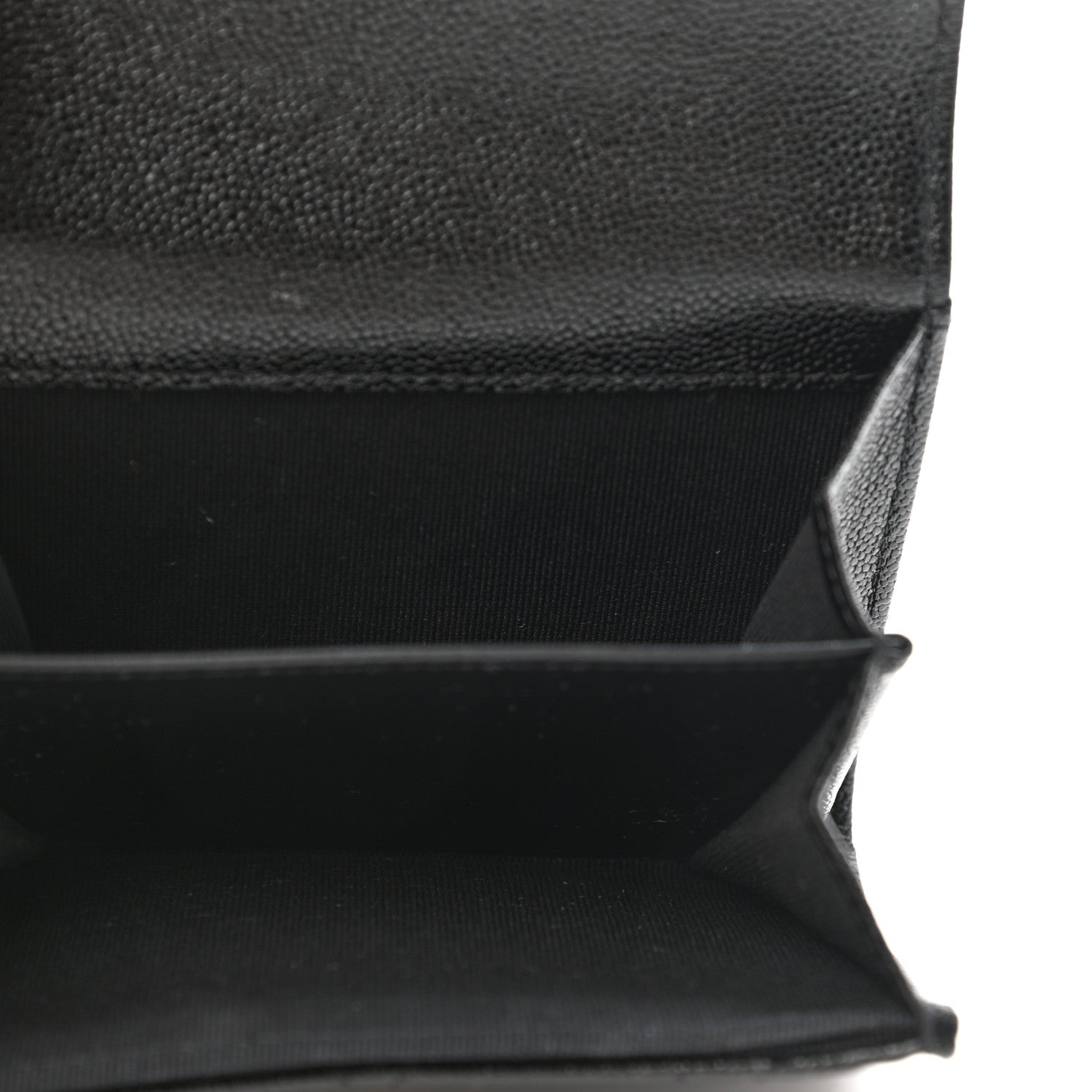 Chanel Shiny Caviar Quilted Studded CC Flap Card Holder Black 5 of 9