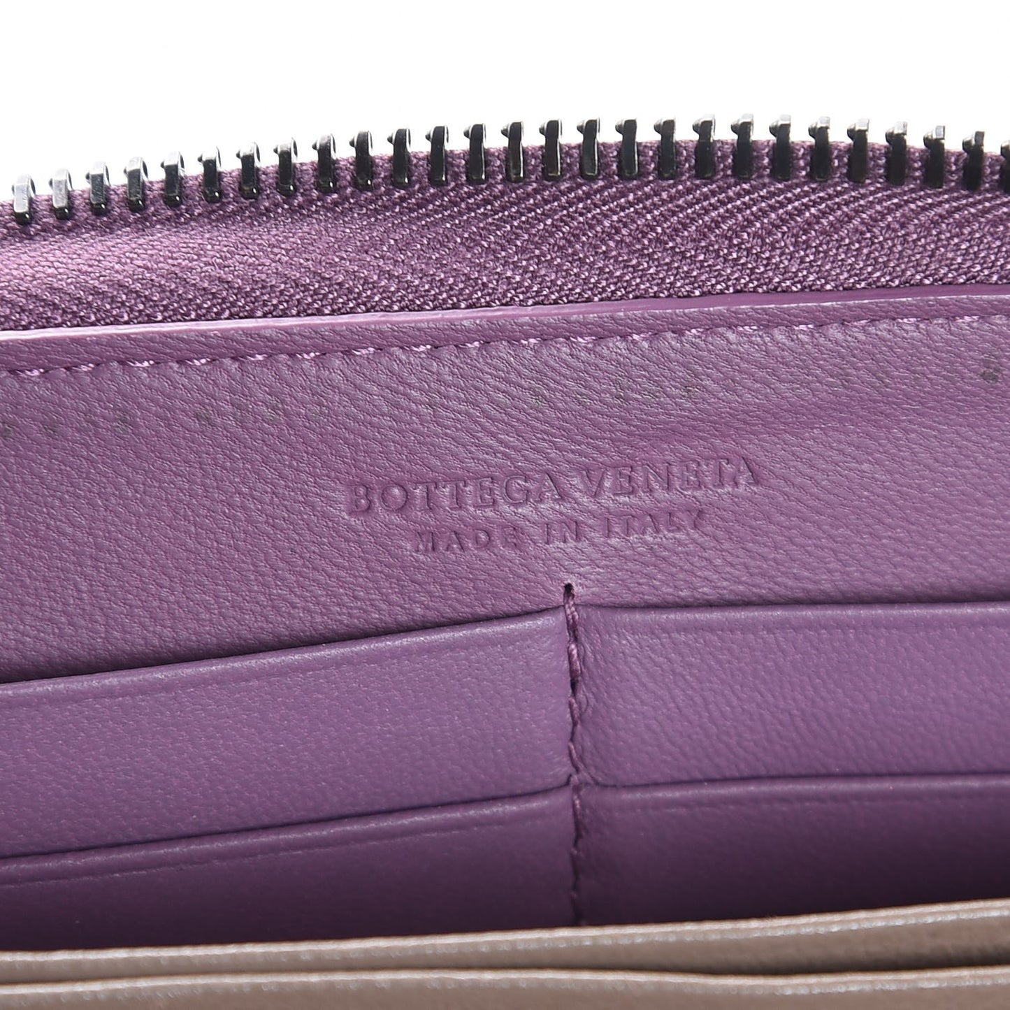 Nappa Intrecciato Zip Around Wallet Corot