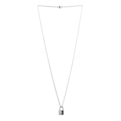 Louis Vuitton Sterling Silver Lockit Necklace 3 of 6