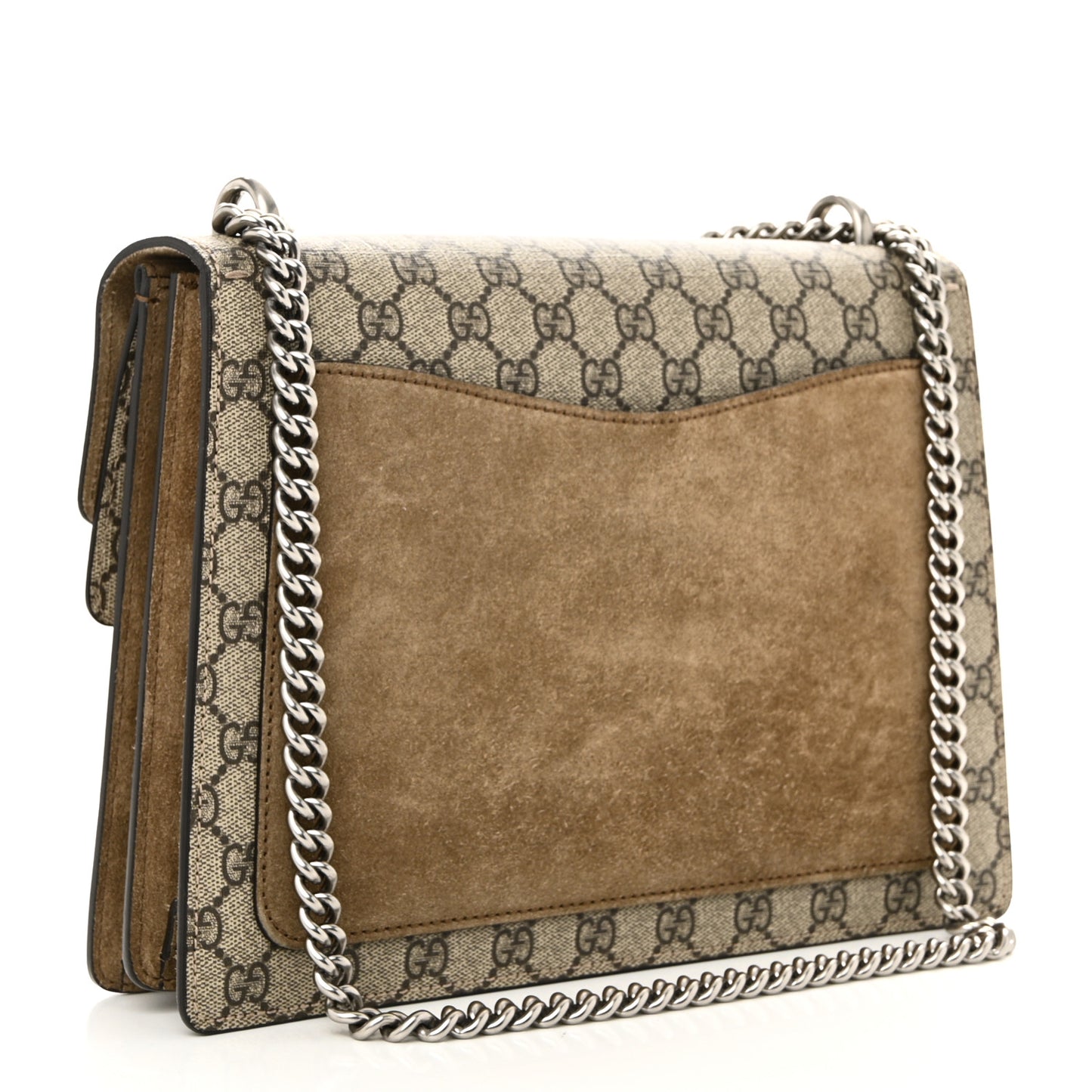 GG Supreme Monogram Medium Dionysus Shoulder Bag Taupe