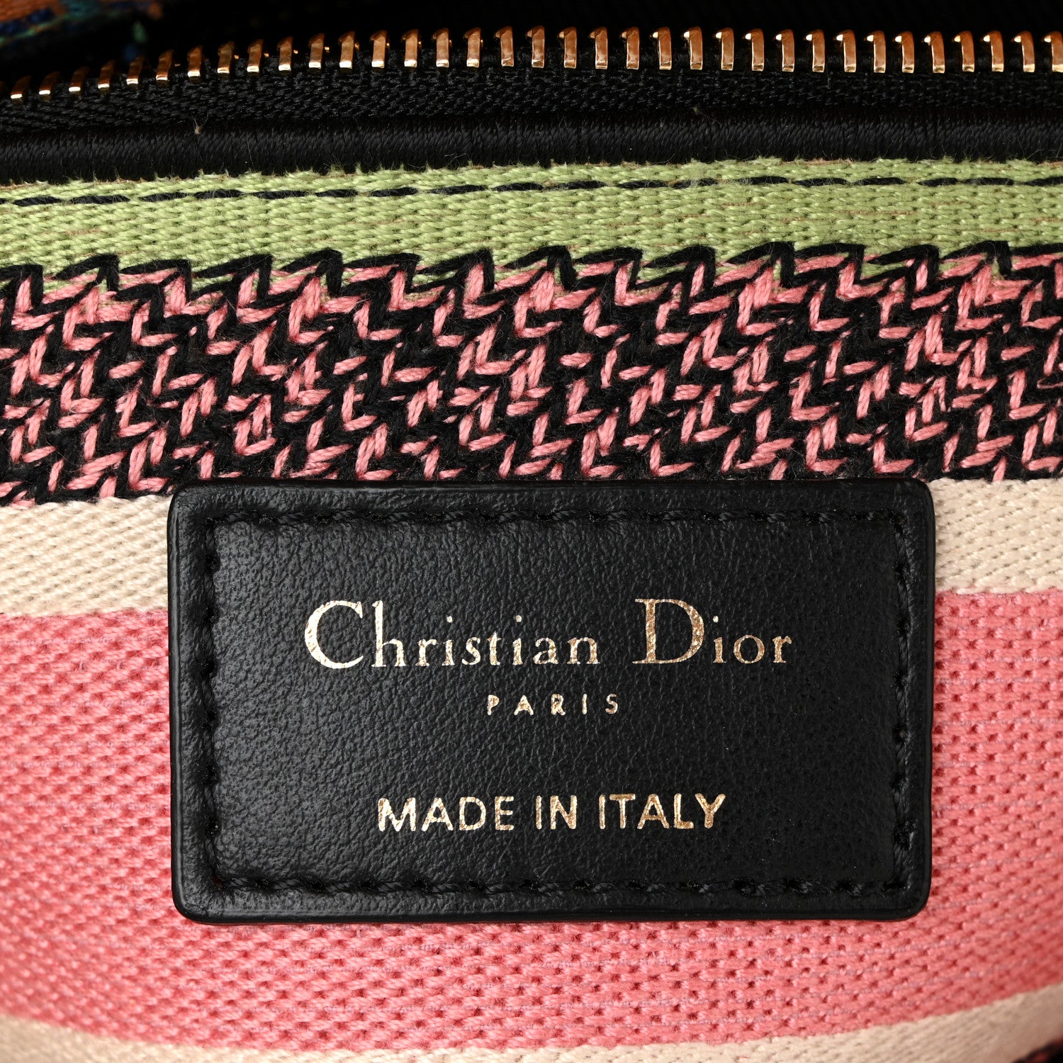 Christian Dior Canvas Embroidered In Lights Medium Lady D-Lite Multicolor 6 of 10