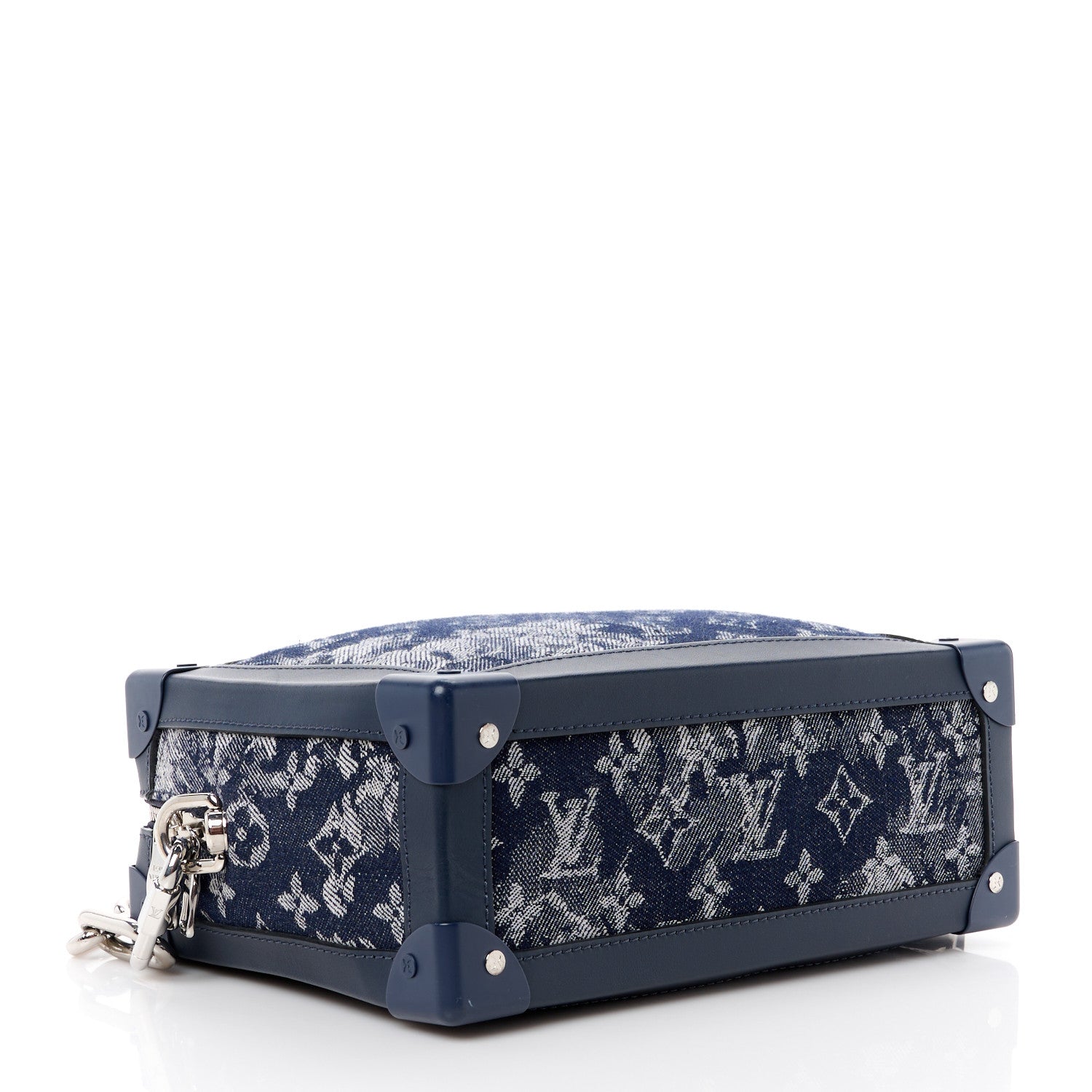 Louis Vuitton LOUIS VUITTON Monogram Tapestry Soft Trunk Bleu 4 of 12