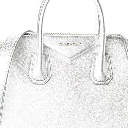 Givenchy Metallic Sugar Goatskin Small Antigona Silver 10 of 10