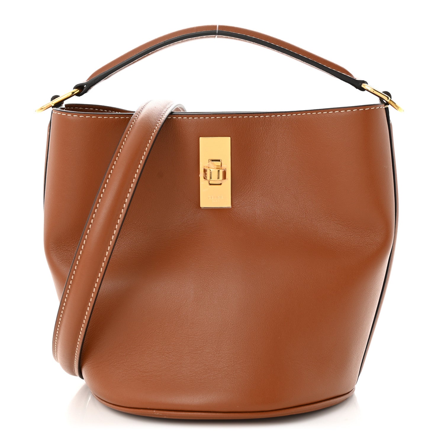 Celine Smooth Calfskin Teen Bucket 16 Tan 1 of 10