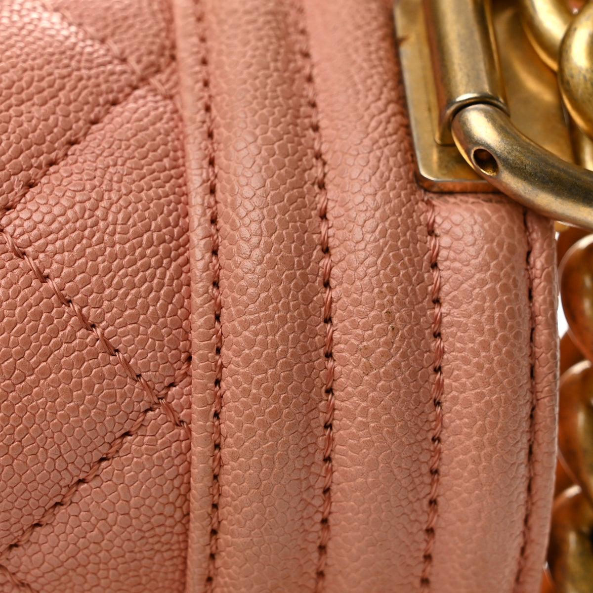 Chanel Caviar Quilted Small Boy Flap Pink 12 of 13