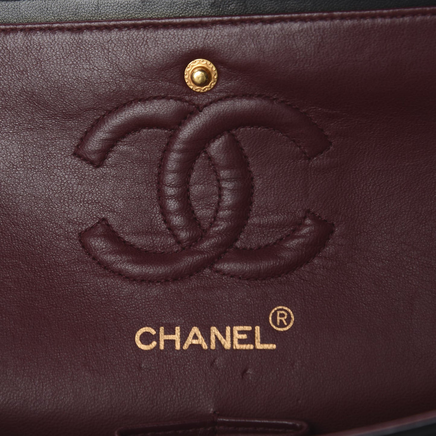 Lambskin Quilted Small Double Flap Black