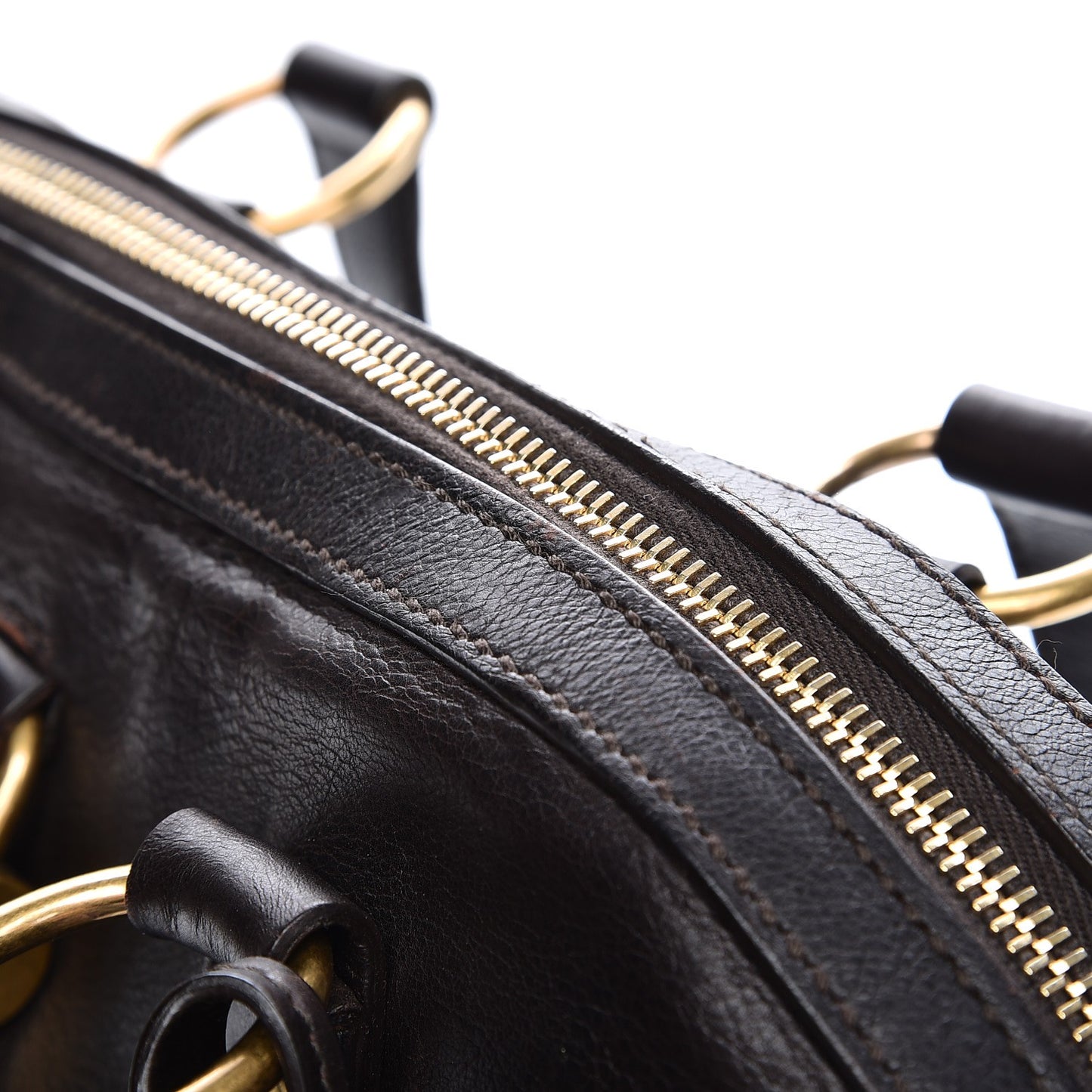 Calfskin Large Muse Dark Brown