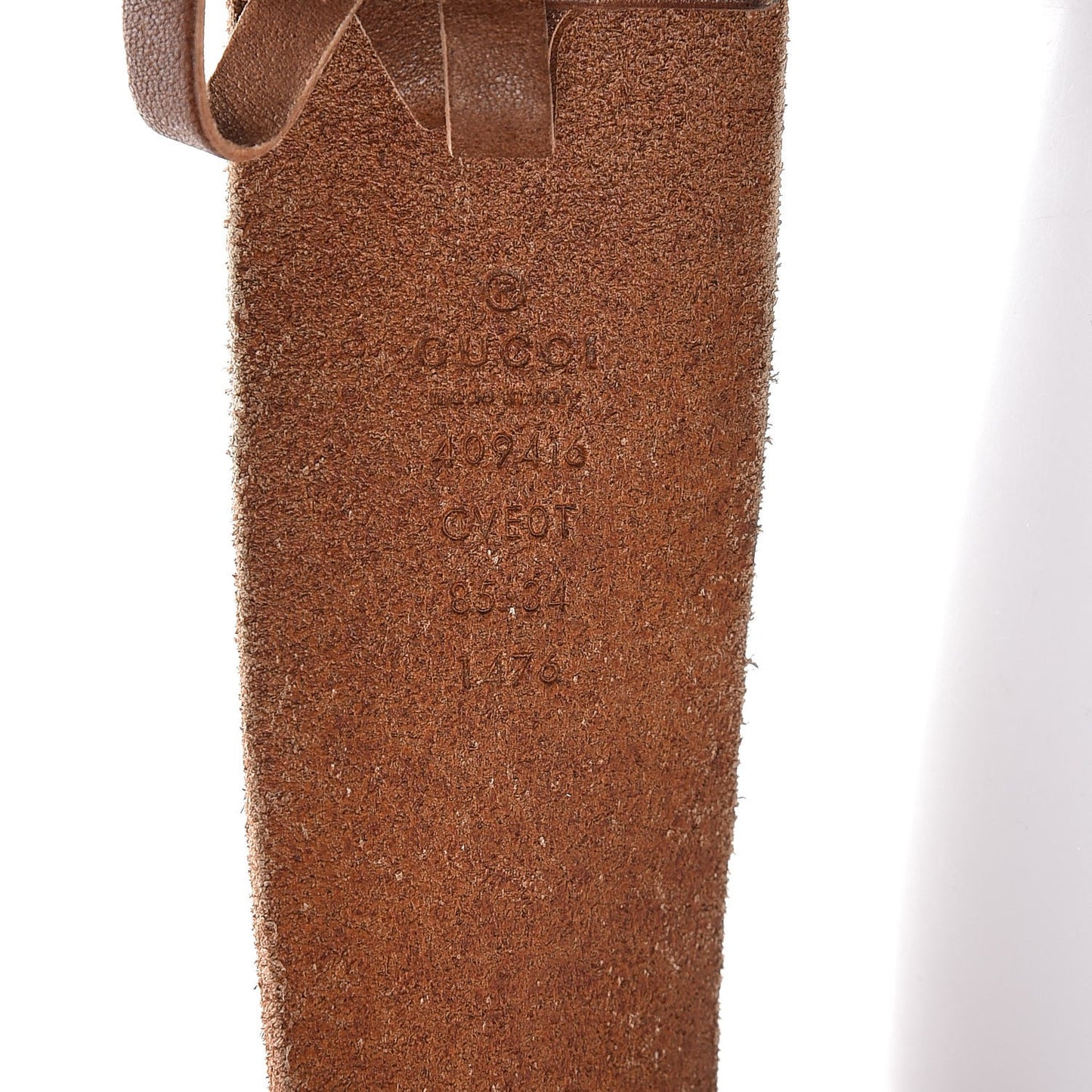 Faded Calfskin Double G 40mm Belt 85 34 Cuir