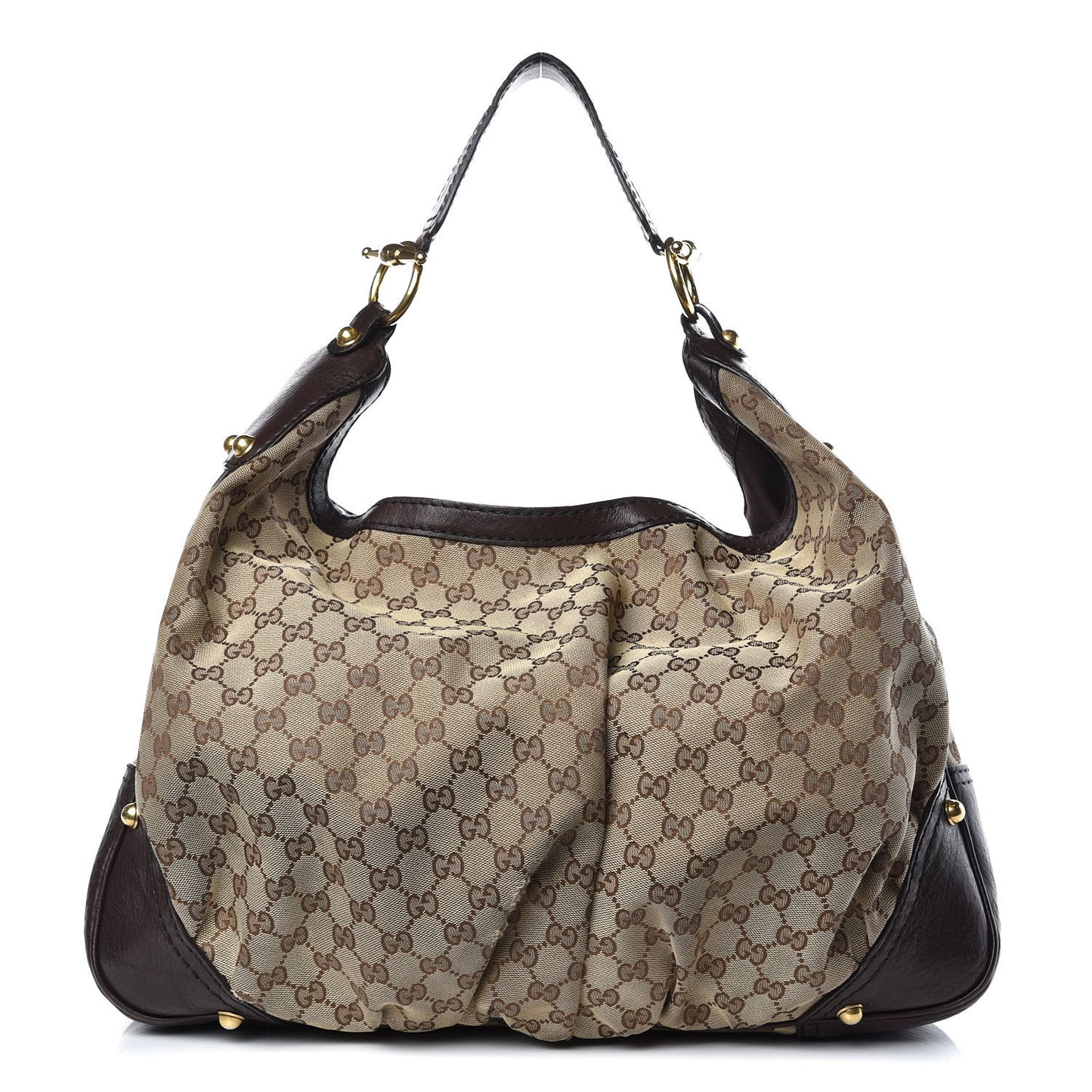 Monogram Large Jockey Hobo Dark Brown
