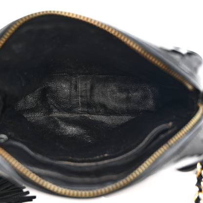 Chanel Patent Quilted Tassel Camera Case Black 5 of 13