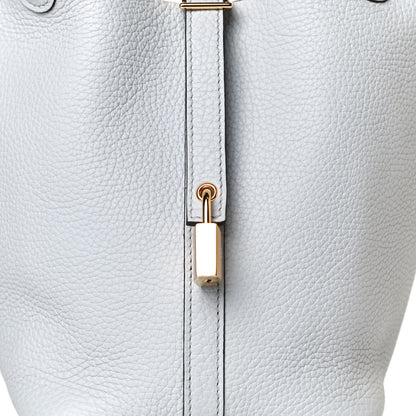 Hermes Taurillon Clemence Picotin Lock 18 PM Bleu Pale 7 of 12