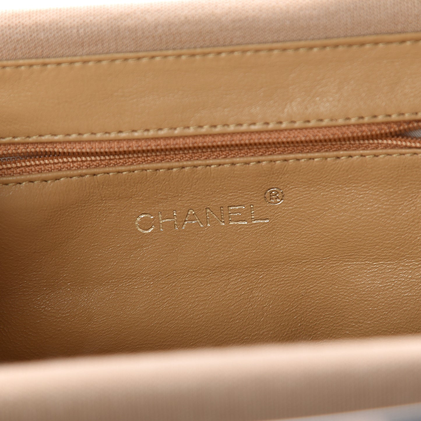 Jersey Frame Top Handle Bag Beige