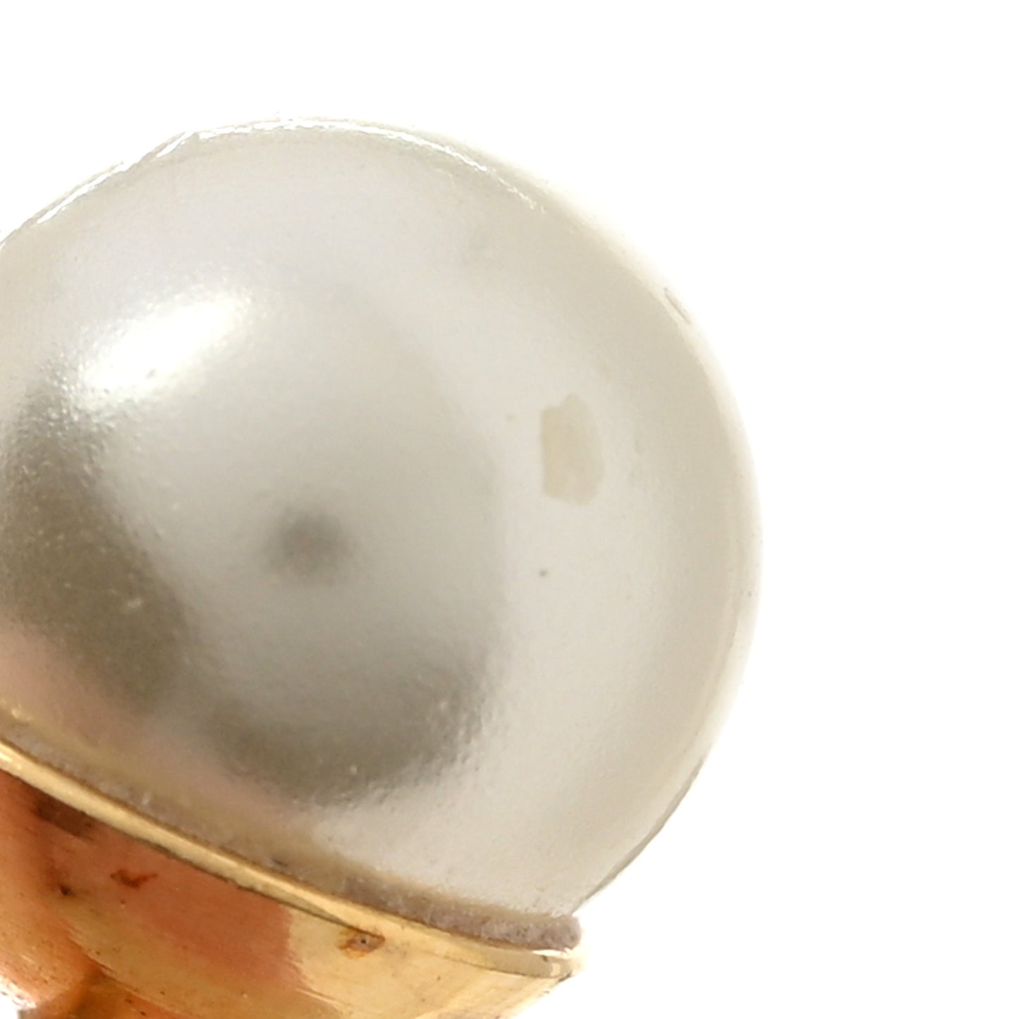 Pearl Mise En Dior Logo Tribal Earrings