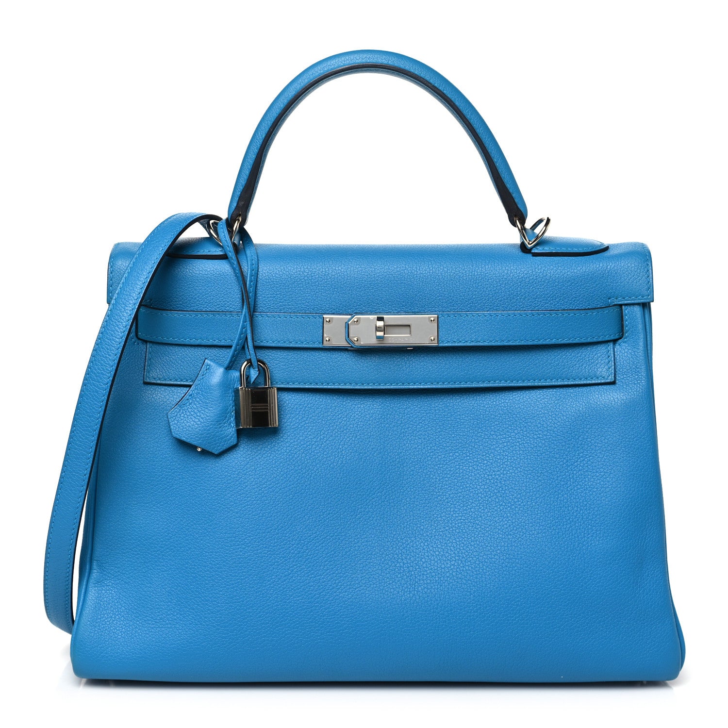 Hermes Evercolor Kelly Retourne 32 Bleu Zanzibar 1 of 10