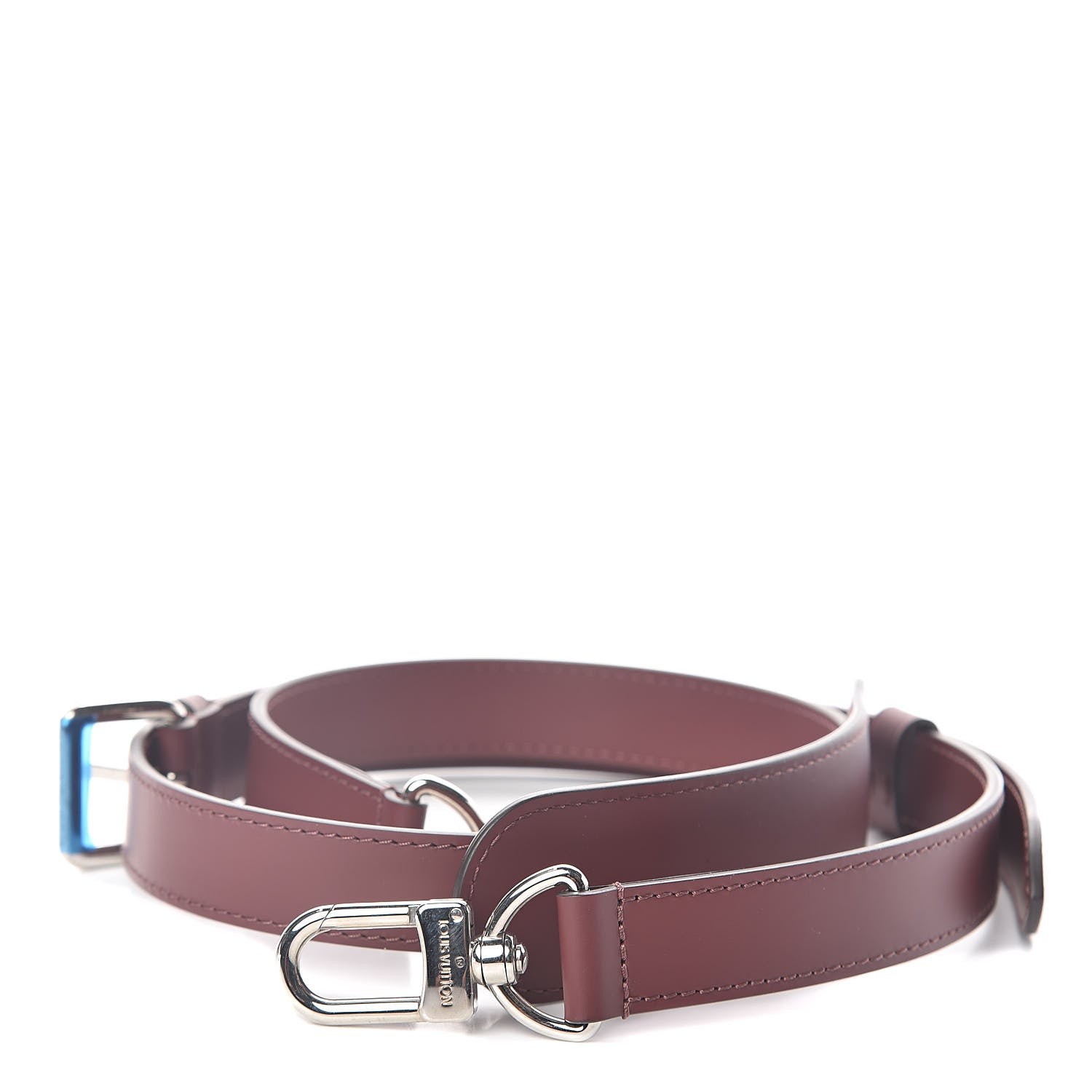 Louis Vuitton Calfskin Keepall Adjustable Shoulder Strap Burgundy 1 of 2