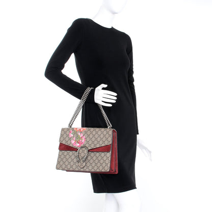 Gucci GG Supreme Monogram Blooms Medium Dionysus Shoulder Bag Beige Multicolor Dry Rose 3 of 8