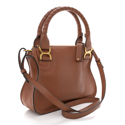 Chloe Calfskin Small Marcie Satchel Tan 3 of 11