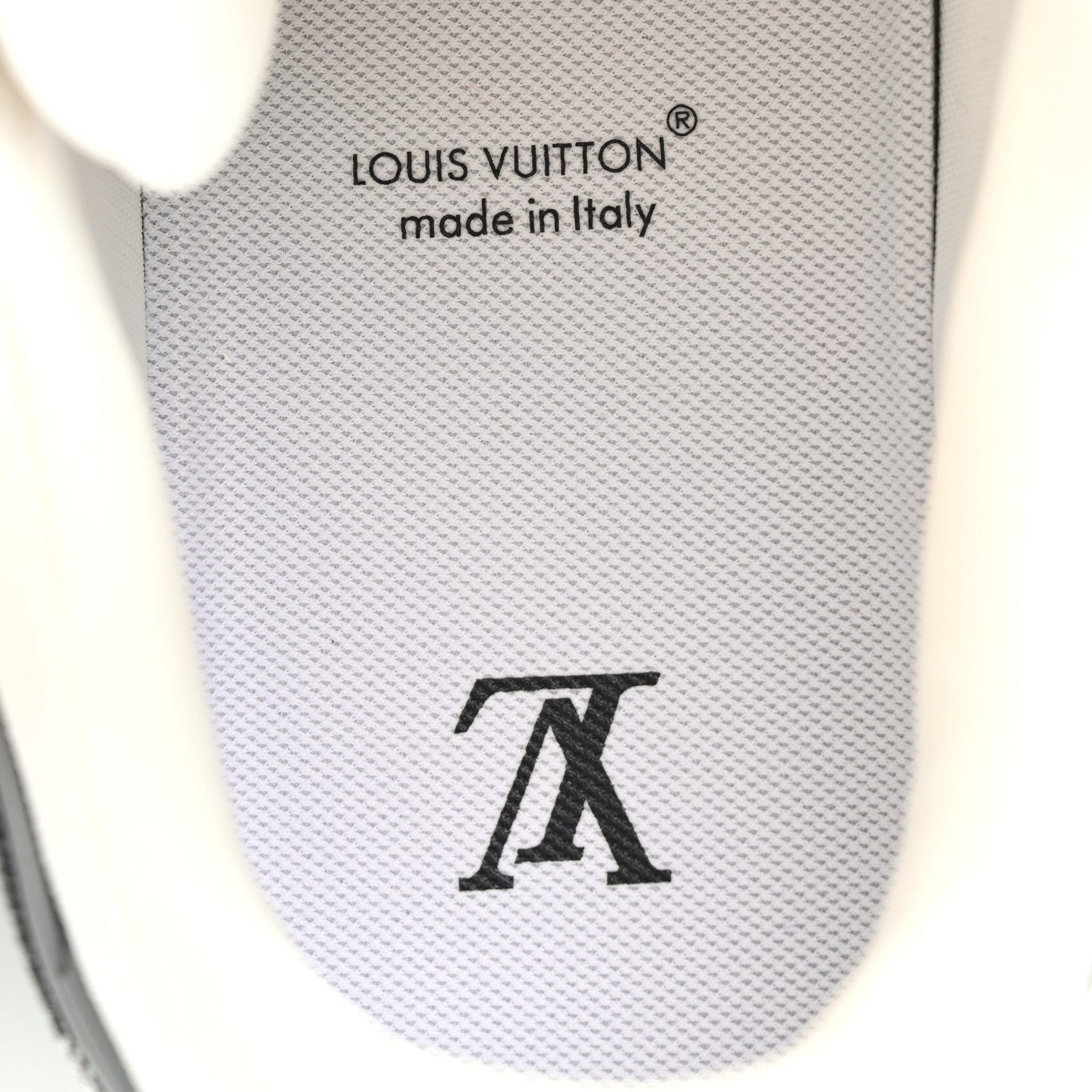 Louis Vuitton Calfskin Embossed Monogram Denim Mens LV Trainer Sneakers 11 Grey 7 of 10
