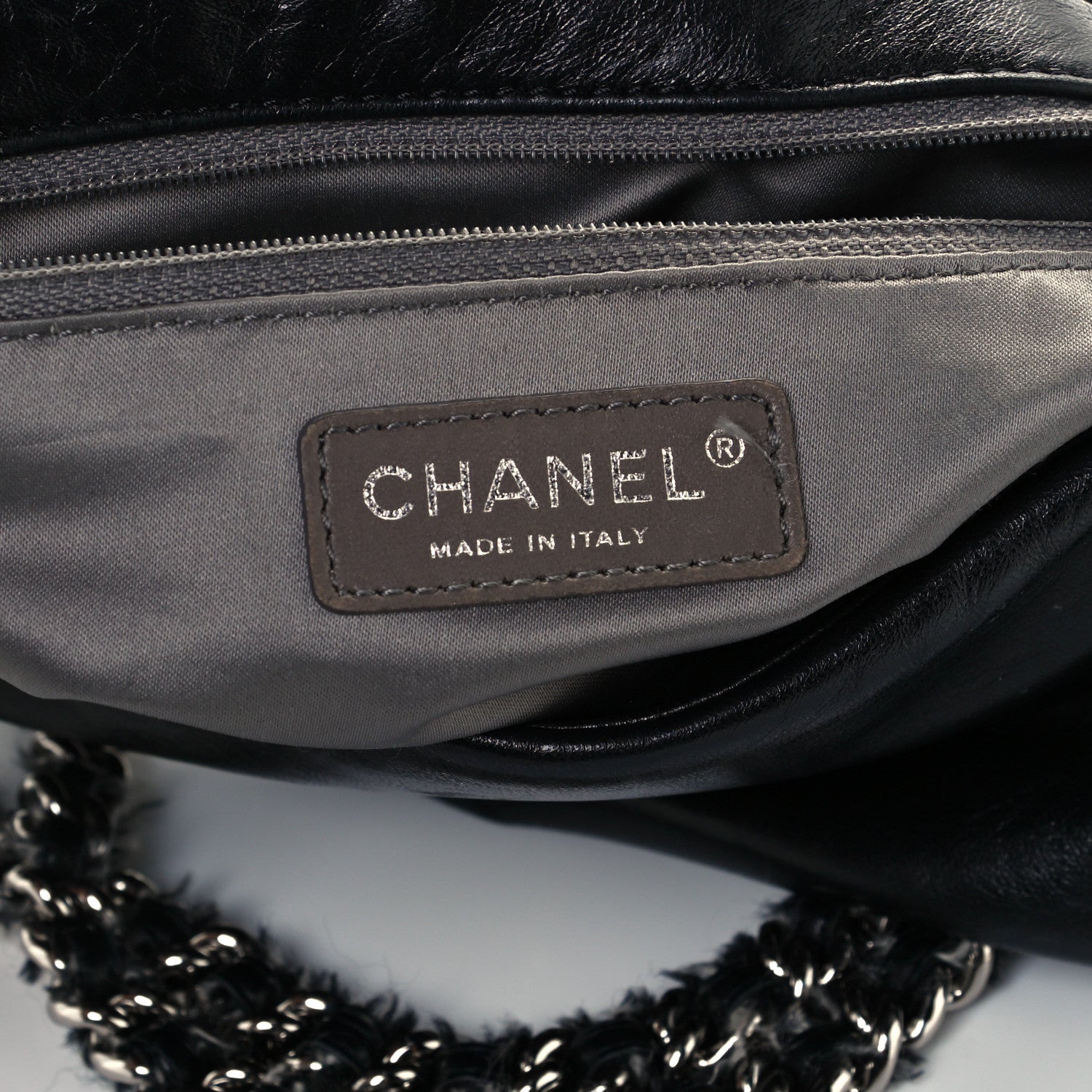 Chanel Lambskin Tweedy Flap Black 8 of 11