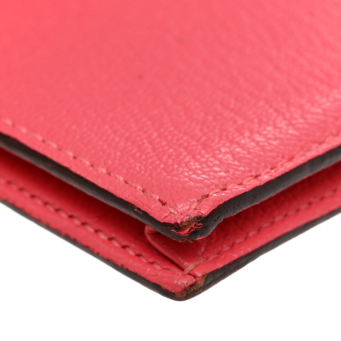 Chèvre Mysore Bearn Gusset Wallet Rose Lipstick