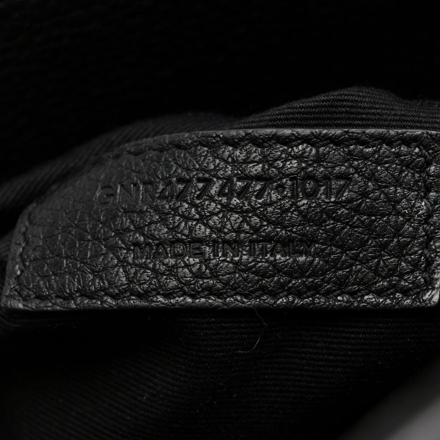 Grained Calfskin Baby Sac De Jour Souple Black