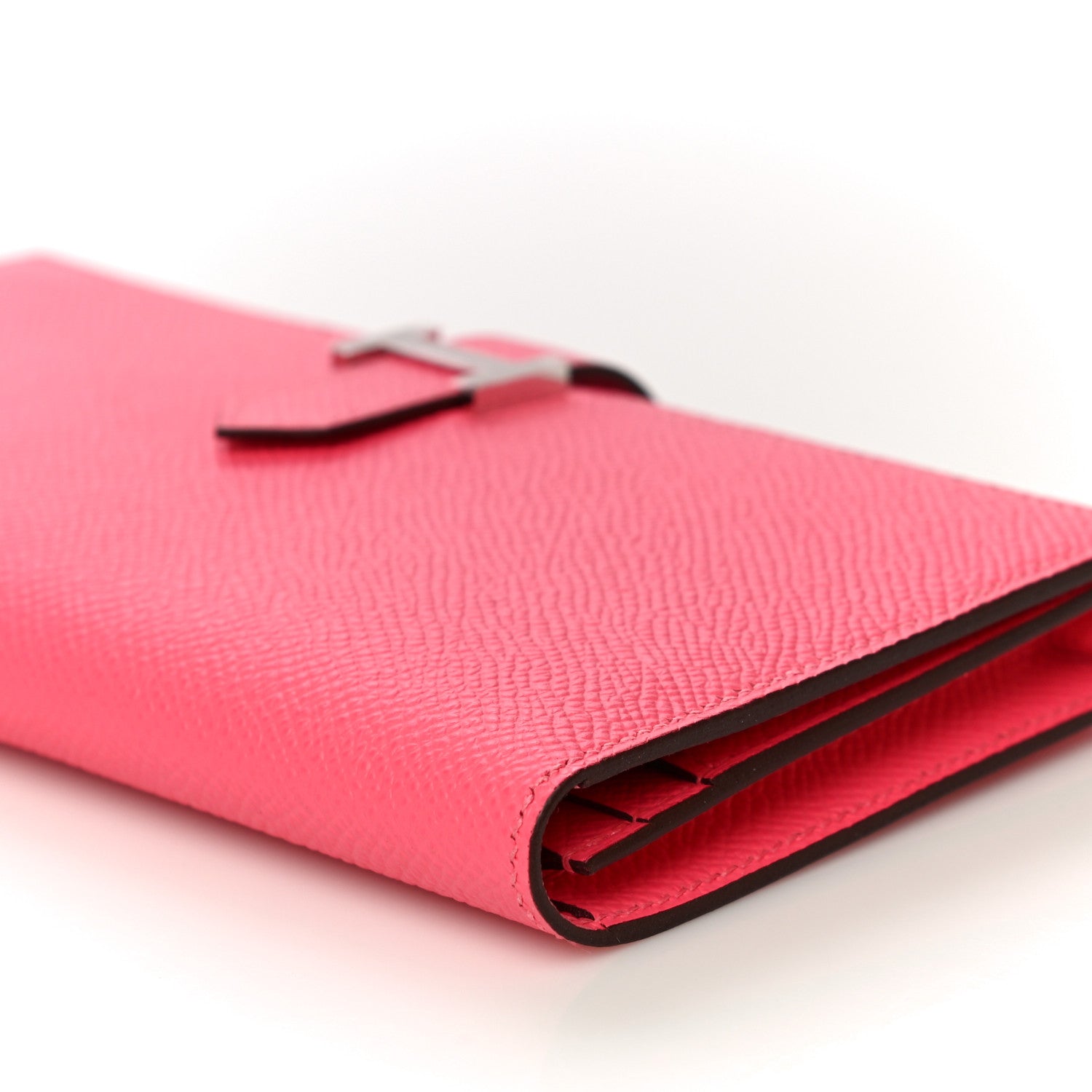 Hermes Epsom Bearn Gusset Wallet Rose Azalee 10 of 10