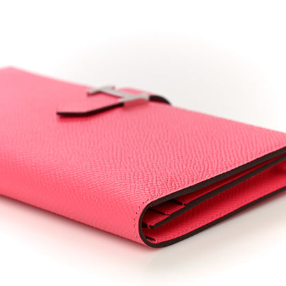 Hermes Epsom Bearn Gusset Wallet Rose Azalee 10 of 10