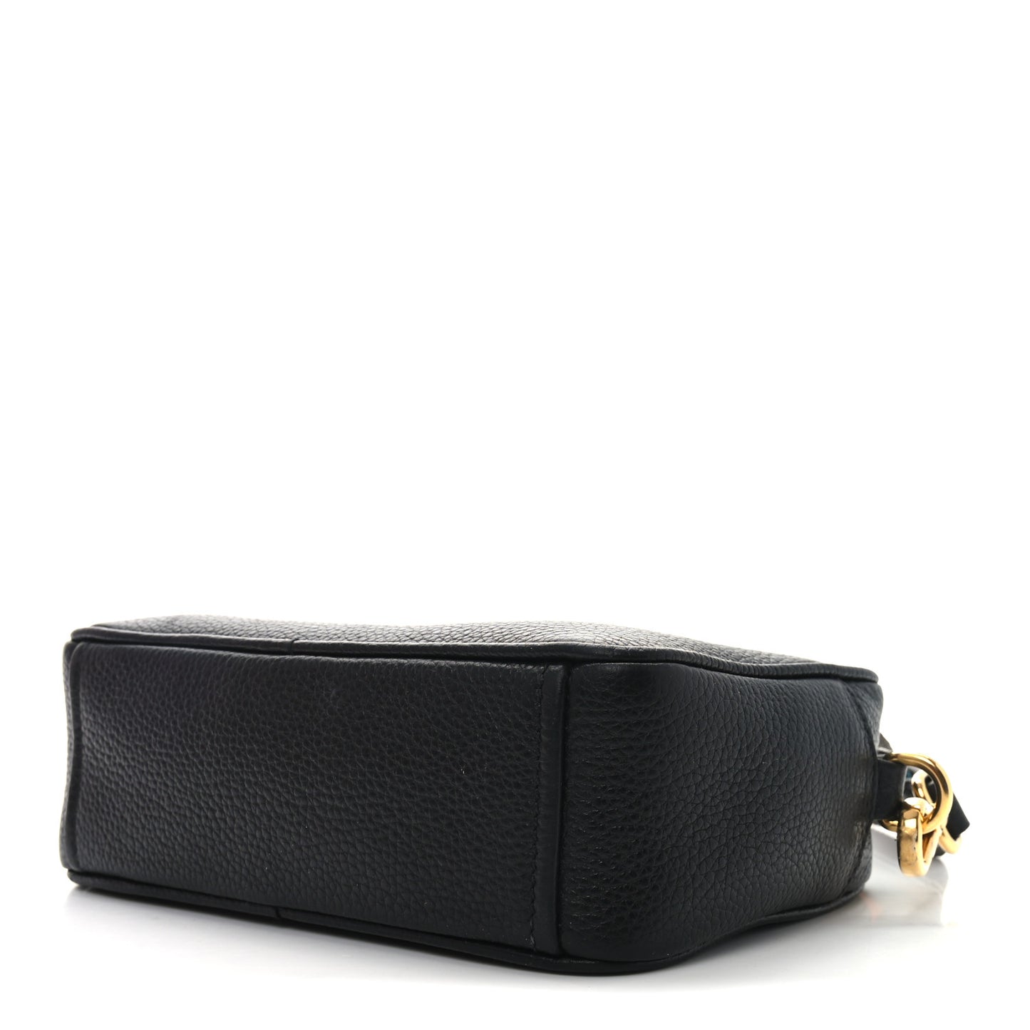 Vitello Daino Camera Crossbody Black