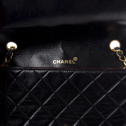 Chanel Lambskin Quilted Medium Single Flap Black 6 of 8