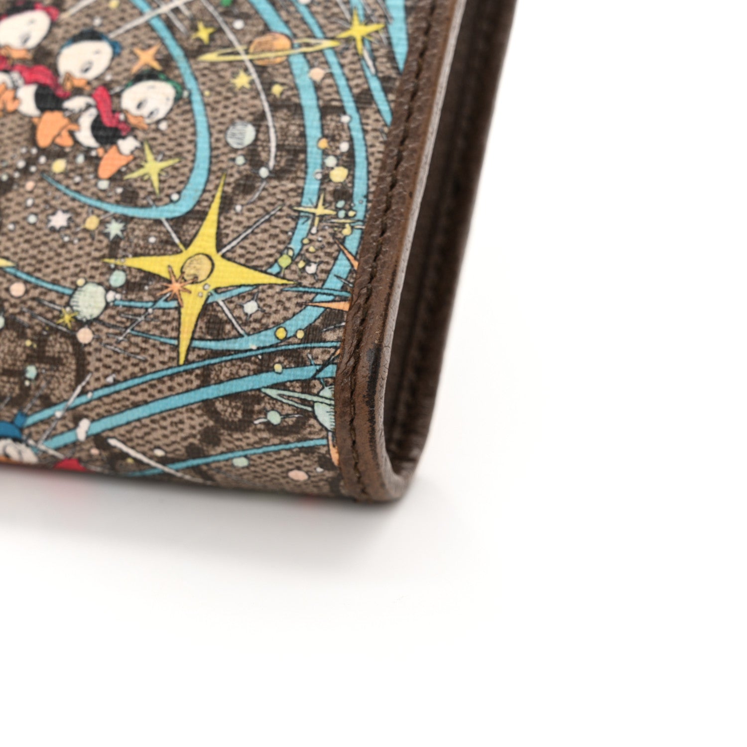 Gucci X DISNEY GG Supreme Monogram Donald Duck Mini Interlocking G Crossbody Bag Beige Multicolor New Acero 14 of 17