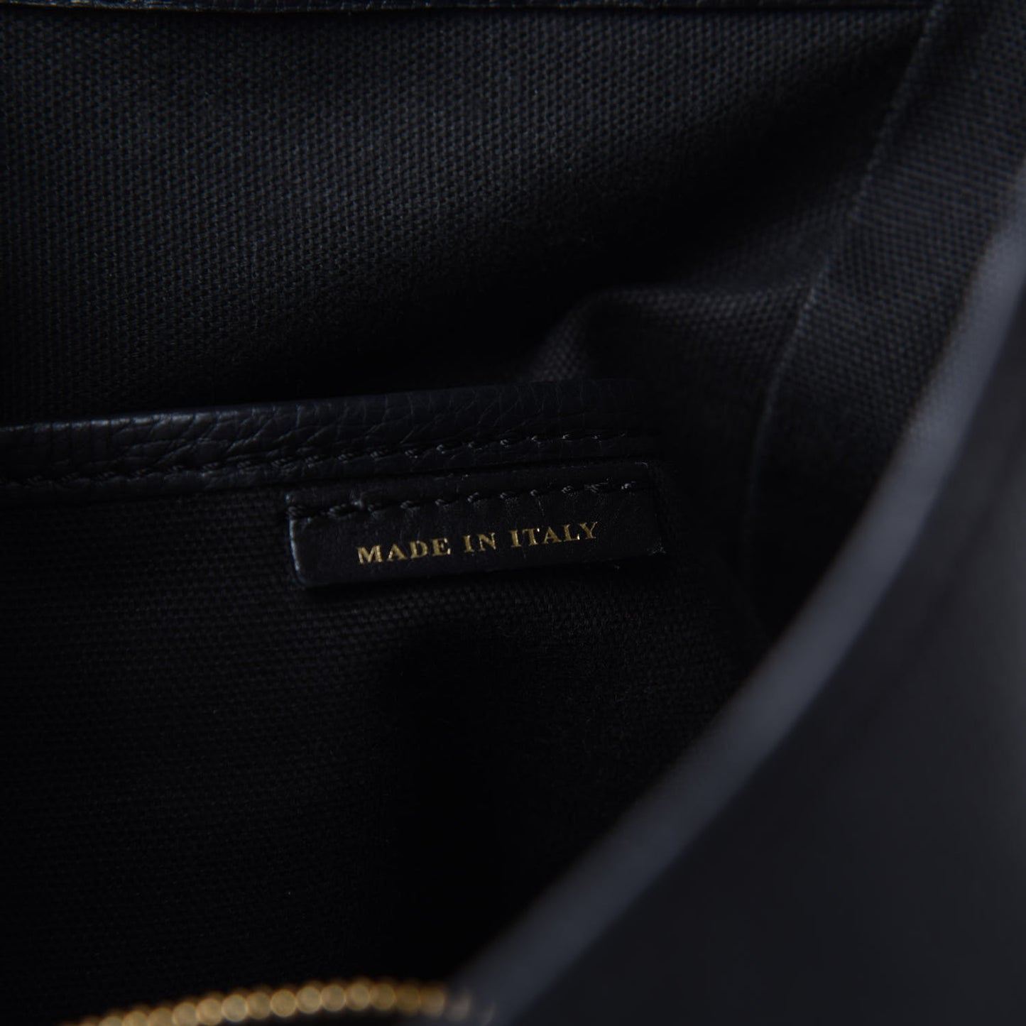 Grainy Calfskin House Check Small Canterbury Black
