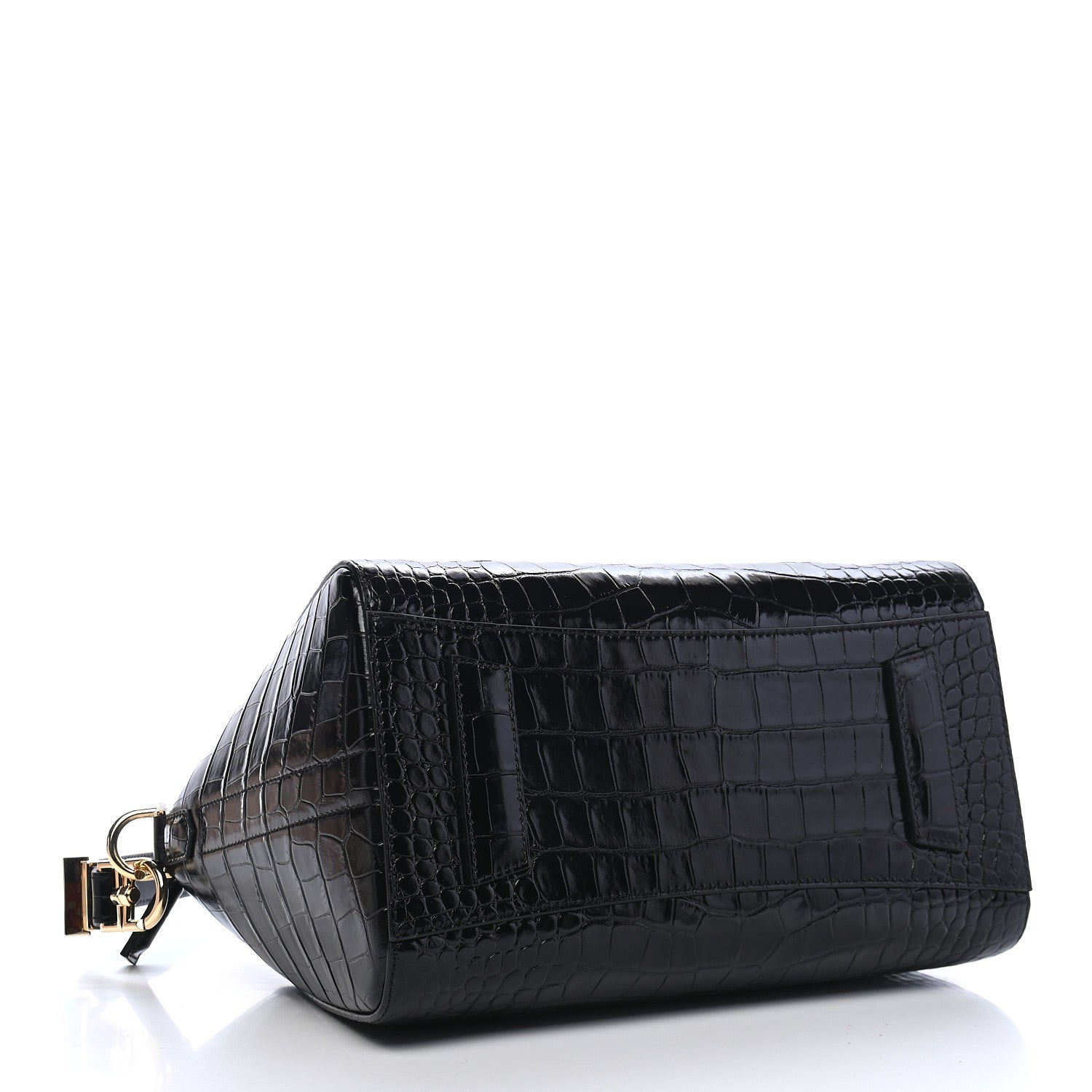 Givenchy Calfskin Crocodile Embossed Small Antigona Black 4 of 9