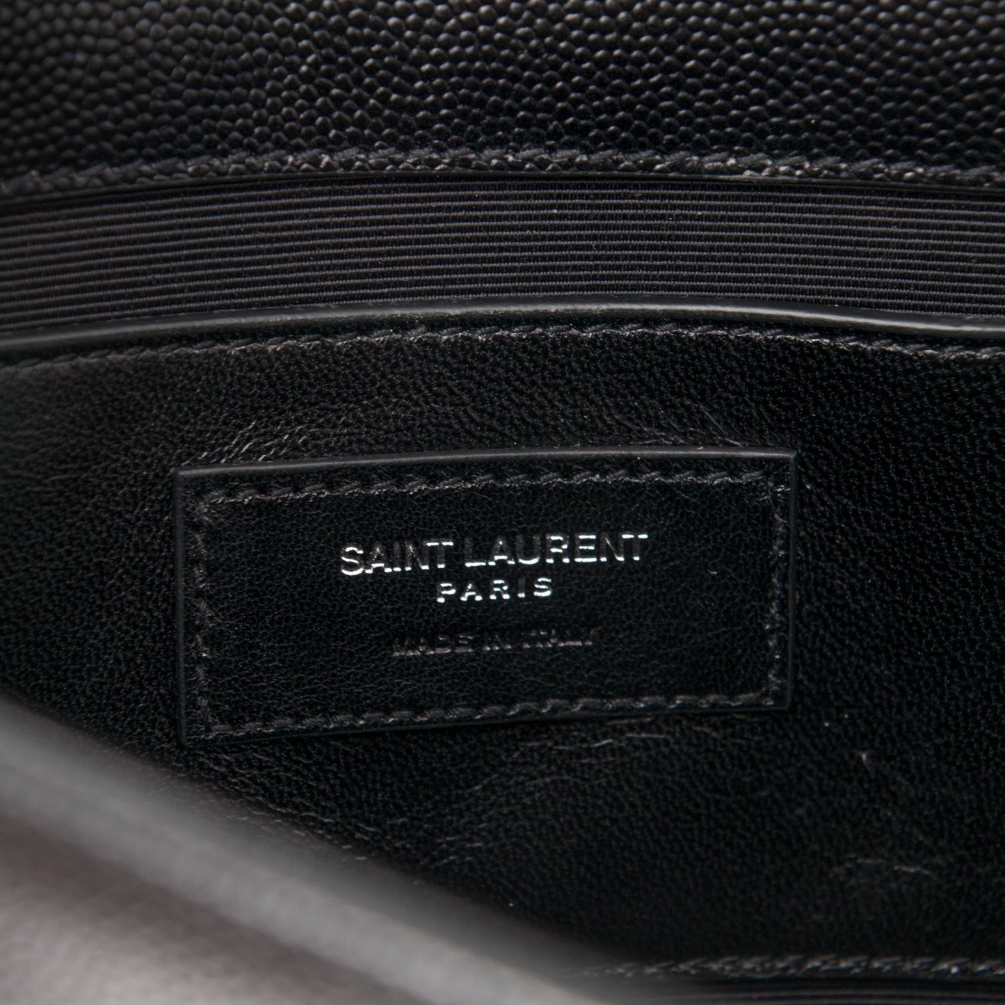 Grain De Poudre Medium Classic Monogram Kate Satchel Black