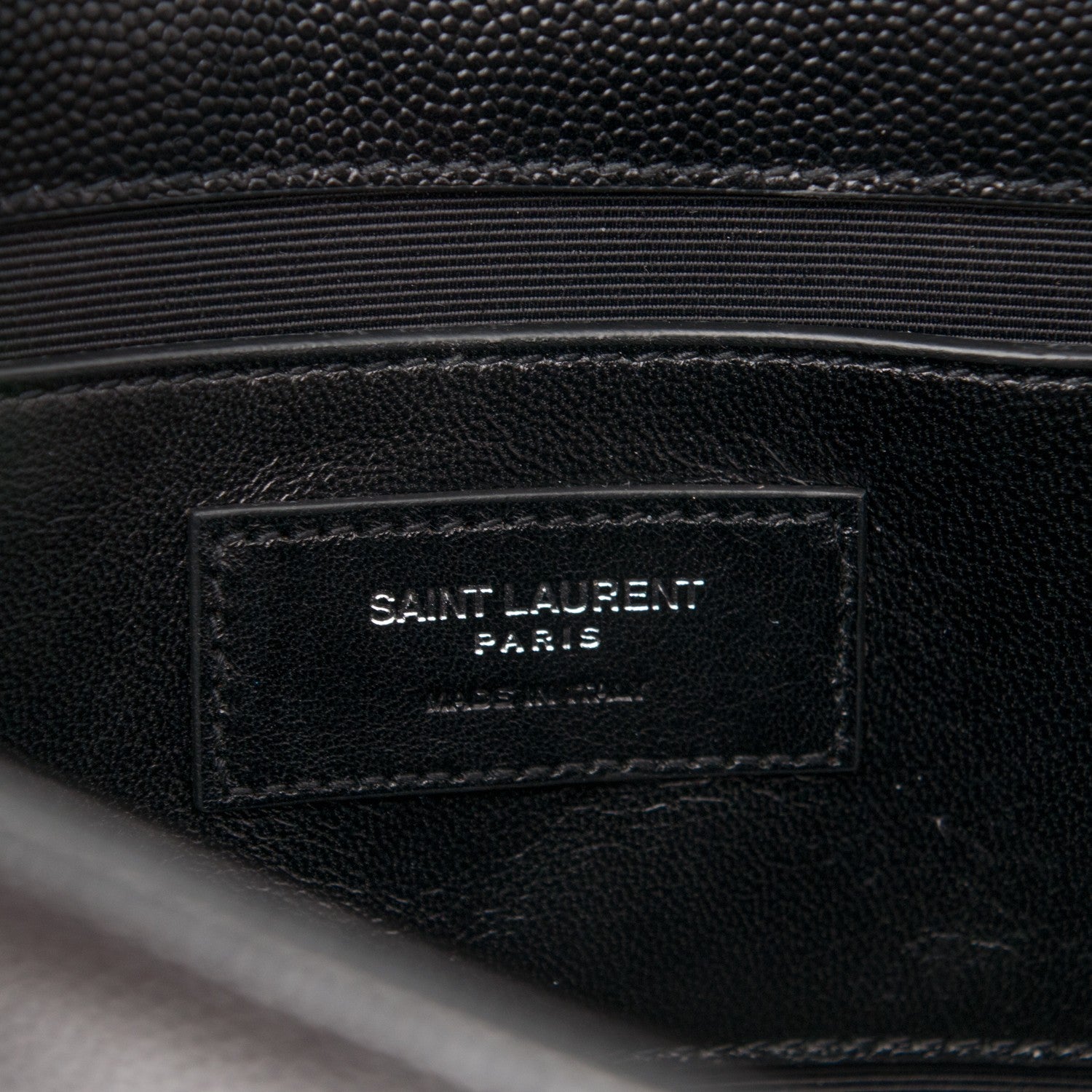 Saint Laurent Grain De Poudre Medium Classic Monogram Kate Satchel Black 6 of 6