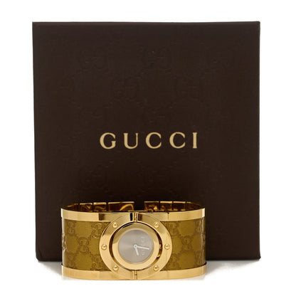 Gucci Stainless Steel Calfskin 23mm Twirl Quartz Watch Bronze 5 of 5