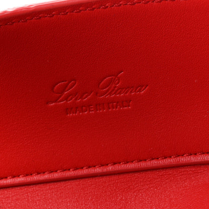 Loro Piana Smooth Calfskin Micro Sesia Fire Red 6 of 9