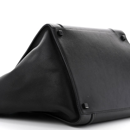 Celine Supple Calfskin Medium Phantom Luggage Black 10 of 19
