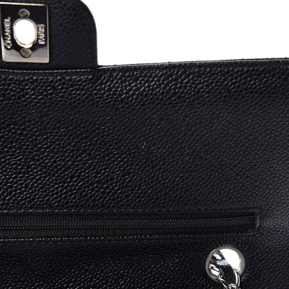 Chanel Caviar Quilted Medium Double Flap Black 9 of 10
