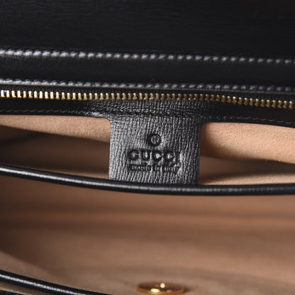 Gucci Azalea Calfskin Small Marina Open Top Chain Shoulder Bag Black 8 of 10