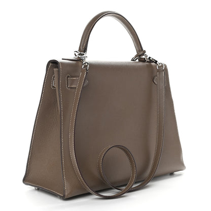 Hermes Epsom Kelly Sellier 32 Etoupe 3 of 15