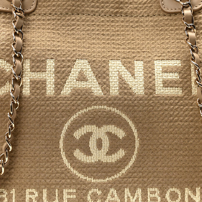 Chanel Mixed Fibers Small Deauville Tote Beige 8 of 10