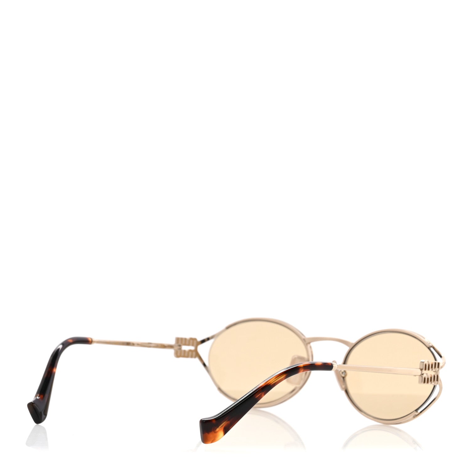 Miu Miu Metal Oval Sunglasses SMU52Y Tortoise 4 of 7