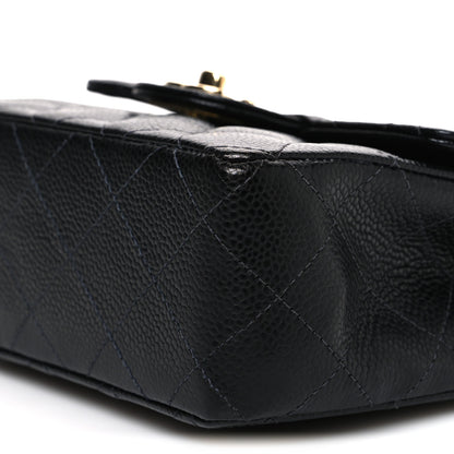 Chanel Caviar Quilted Mini Square Flap Black 9 of 9